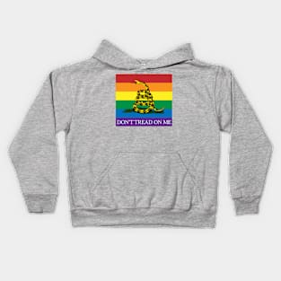 Rainbow Gadsden Flag Kids Hoodie